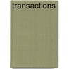 Transactions door Aberdeen Philosophical S