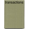 Transactions door Plymouth Athenaeum