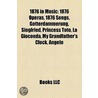 1876 in Music by Books Llc