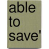 Able to Save' door John Ross MacDuff