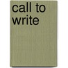 Call To Write door Trimbor