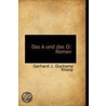 Das Und Das O door Gerhard J. Ouckama Knoop