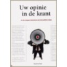 Uw opinie in de krant