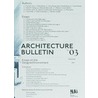 Architecture bulletin by Hans Ibelings