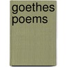 Goethes Poems by Julius Goebel