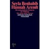 Hannah Arendt by Seyla Benhabib