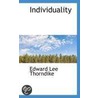 Individuality by Edward Lee Thorndike