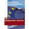 EU-subsidies voor gemeenten door H. Bekkers