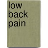 Low Back Pain door Louis Jenis