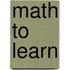Math To Learn