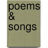 Poems & Songs by Waller H. Paton