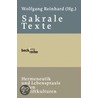 Sakrale Texte door Wolfgang Reinhard