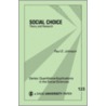 Social Choice door Paul E. Johnson