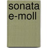 Sonata e-Moll door Onbekend