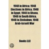 1948 in Africa door Books Llc