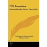 2228 Proverbes door Un Voyageur Paraemiephile