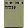 American Prose by George Rice Carpenter