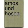 Amos Und Hosea door Wilhelm Nowack
