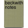 Beckwith Notes door Albert Clayton Beckwith