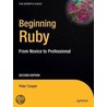 Beginning Ruby door Peter Cooper