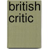 British Critic door Onbekend