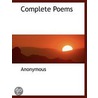 Complete Poems door Onbekend