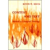 Context & Text by Kevin W. Irwin