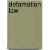 Defamation Law door Jeremy Clarke-Williams