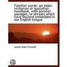 Familiar Words door James Hain Friswell