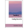 Family Records by Charlotte Sturge