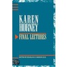 Final Lectures by Karen Horney