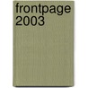 FrontPage 2003 door Cheryl Kirk