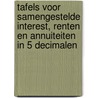 Tafels voor samengestelde interest, renten en annuiteiten in 5 decimalen by J.C. Hogenbirk