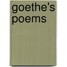 Goethe's Poems by Unknown