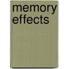 Memory Effects door Dora Apel