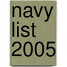 Navy List 2005 door Onbekend