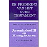 Jeremia III en Klaagliederen by A. van Selms