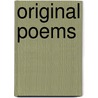 Original Poems door Onbekend