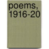 Poems, 1916-20 door John Middleton Murry