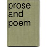 Prose And Poem door Kenneth Roberts
