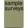 Sample Surveys by Danny Pfeffermann