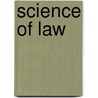 Science of Law door Sheldon Amos