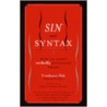 Sin And Syntax by Constance Hale