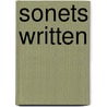 Sonets Written by Sir Philip Sidney