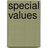 Special Values door Reinhard Doubrawa