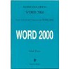 Basishandleiding Word 2000 by J. Toorn