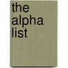 The Alpha List door Ted Allbeury