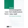 Leesstrategieen voor het eindexamen Duits door J. Scheele