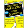 Microsoft Word 2000 voor Dummies by D. Gookin