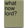 What Now Lord? door David S. Massey